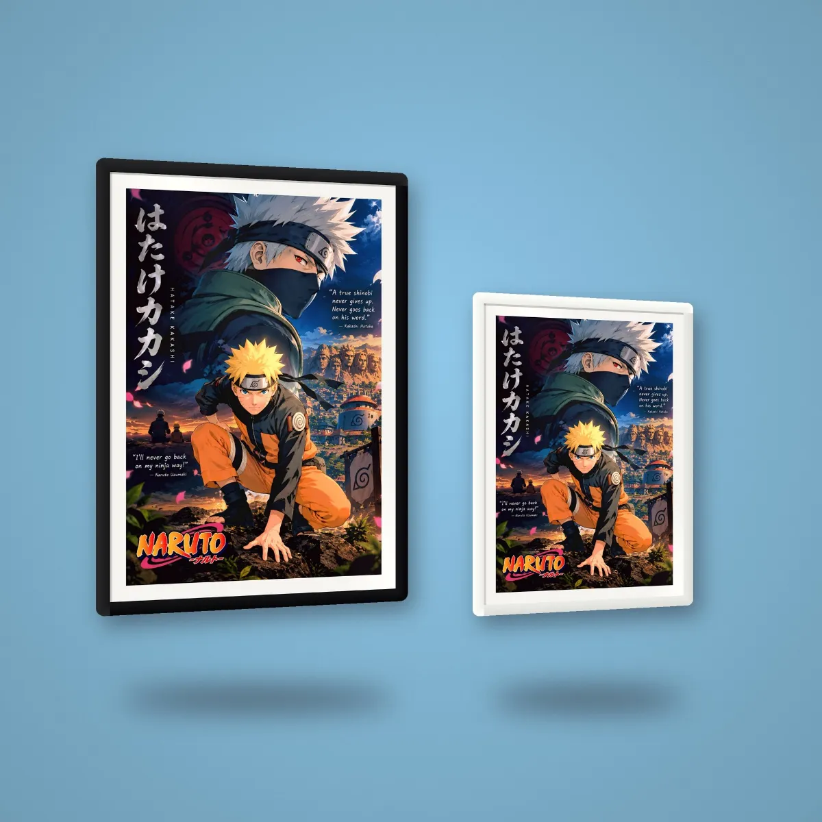 Naruto Anime Poster in Frame, Style 4